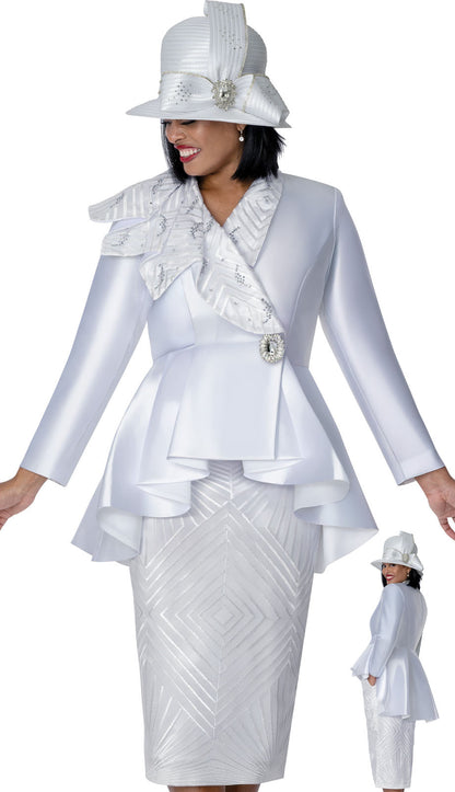 GMI G401702-WHT-QS Ladies Church Suit