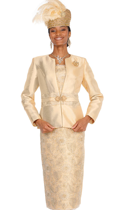 Elite Champagne 6157-H Church Hat