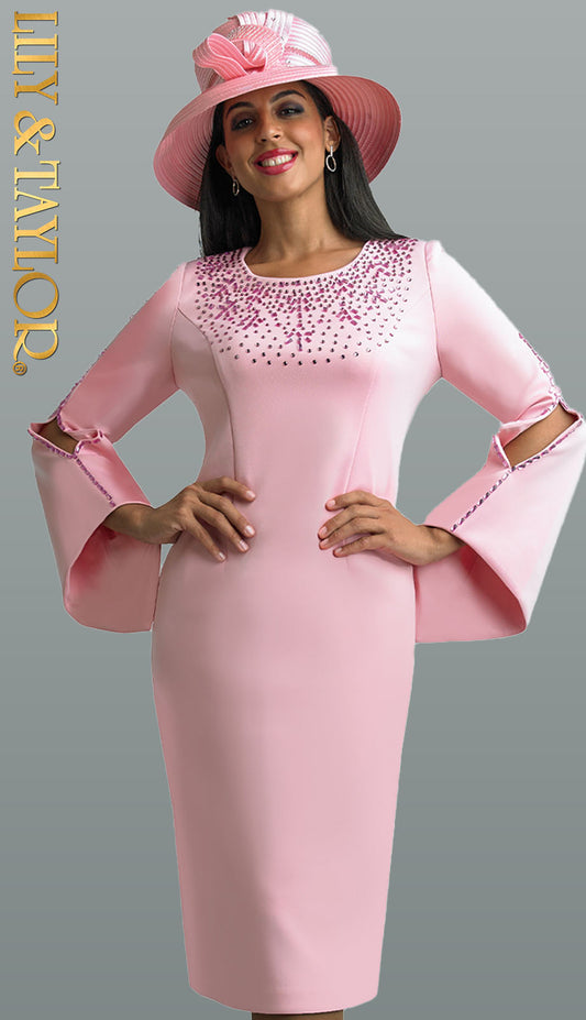 Lily And Taylor 3889-PNK-IH Church Dress