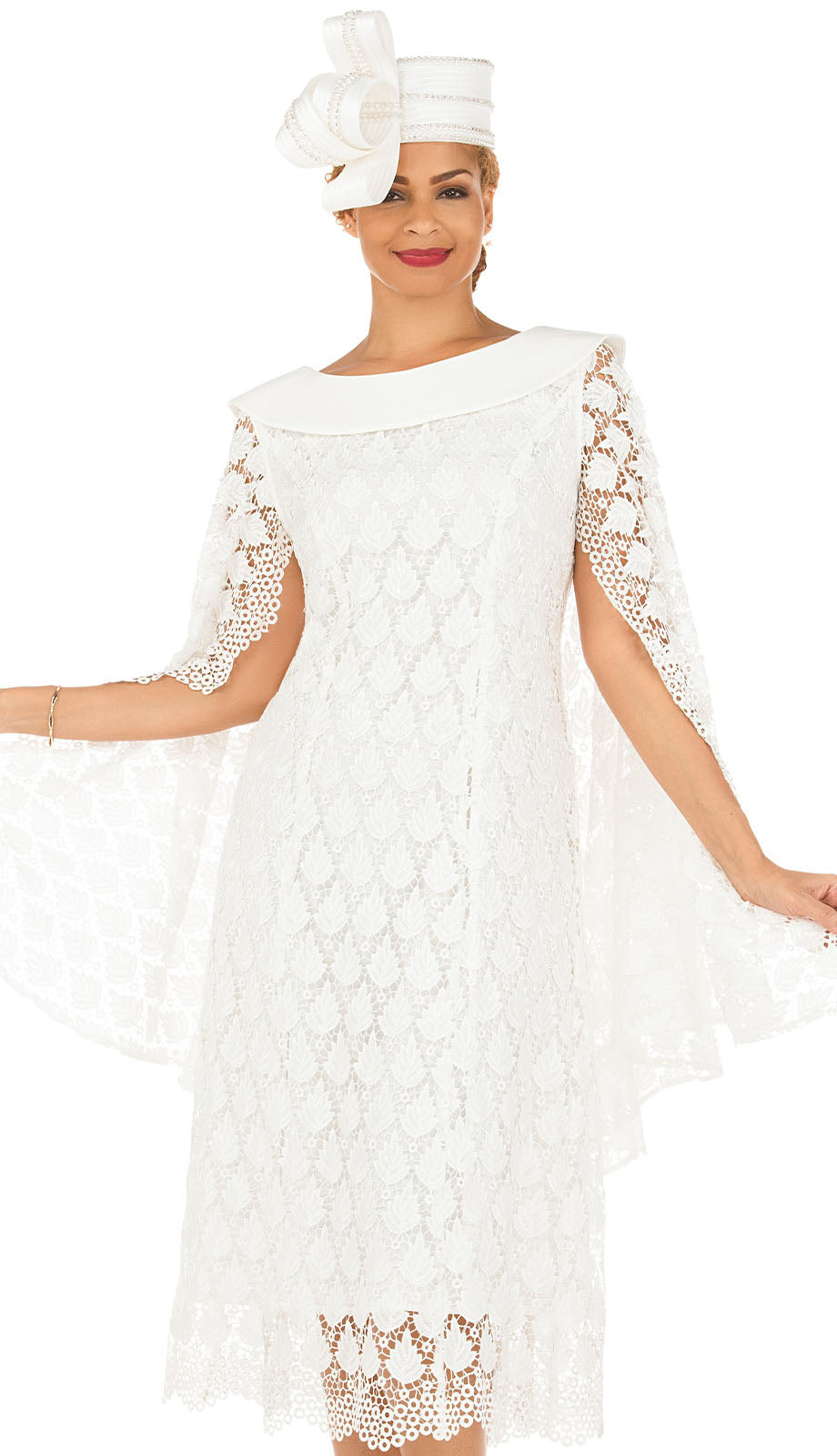 Mia By Giovanna D7210-WHT Church Dress