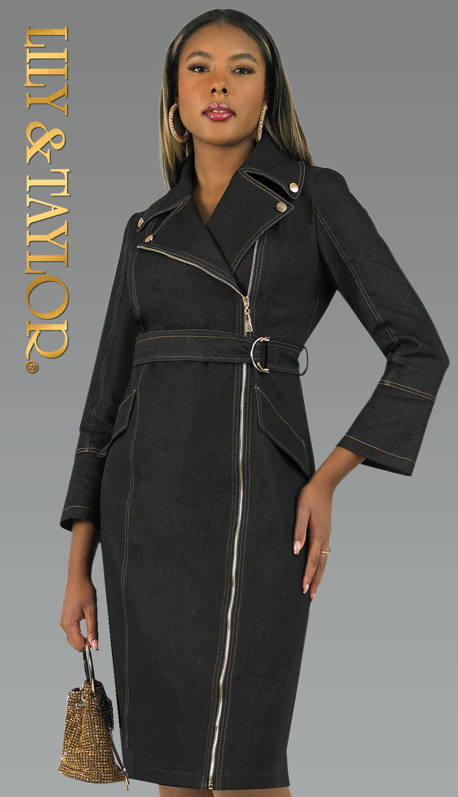 Lily And Taylor 5064-BLK-QS