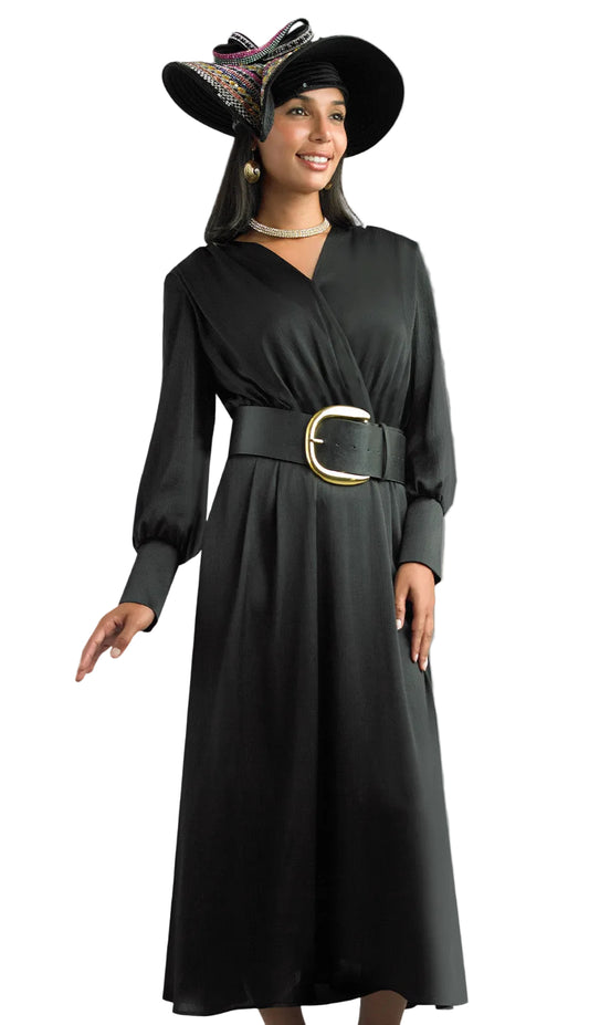 Lily and Taylor 5077-BLK-QS Church Dress