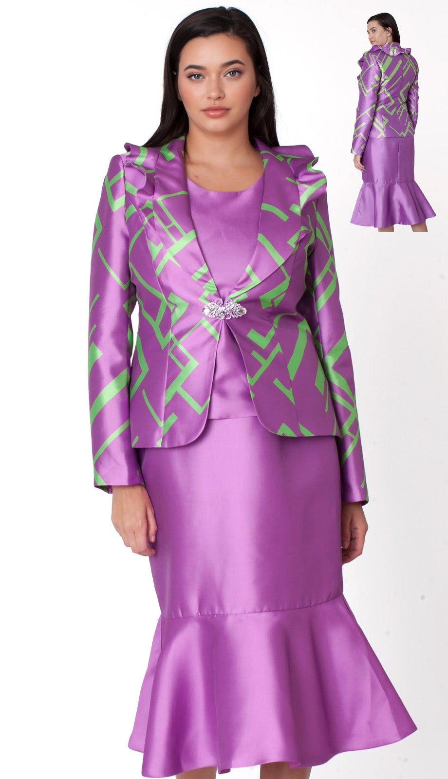 Tally Taylor 41075-PUR Church Suit