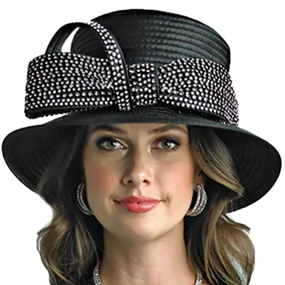 Lily And Taylor H117-BLK Church Hat