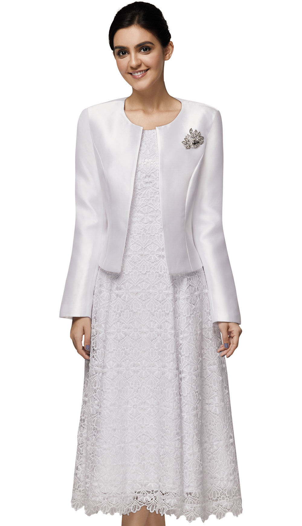 Nina Nischelle 2883-WH-CO Church Dress