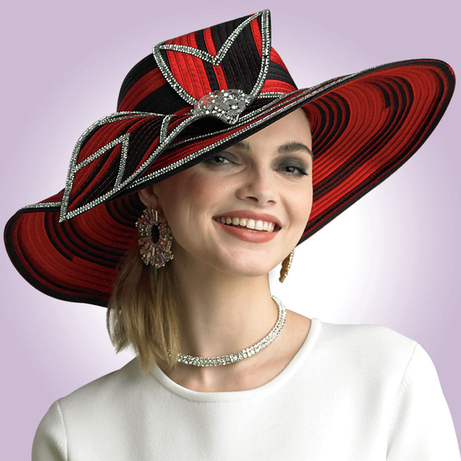 Lily And Taylor H289-RWB Church Hat