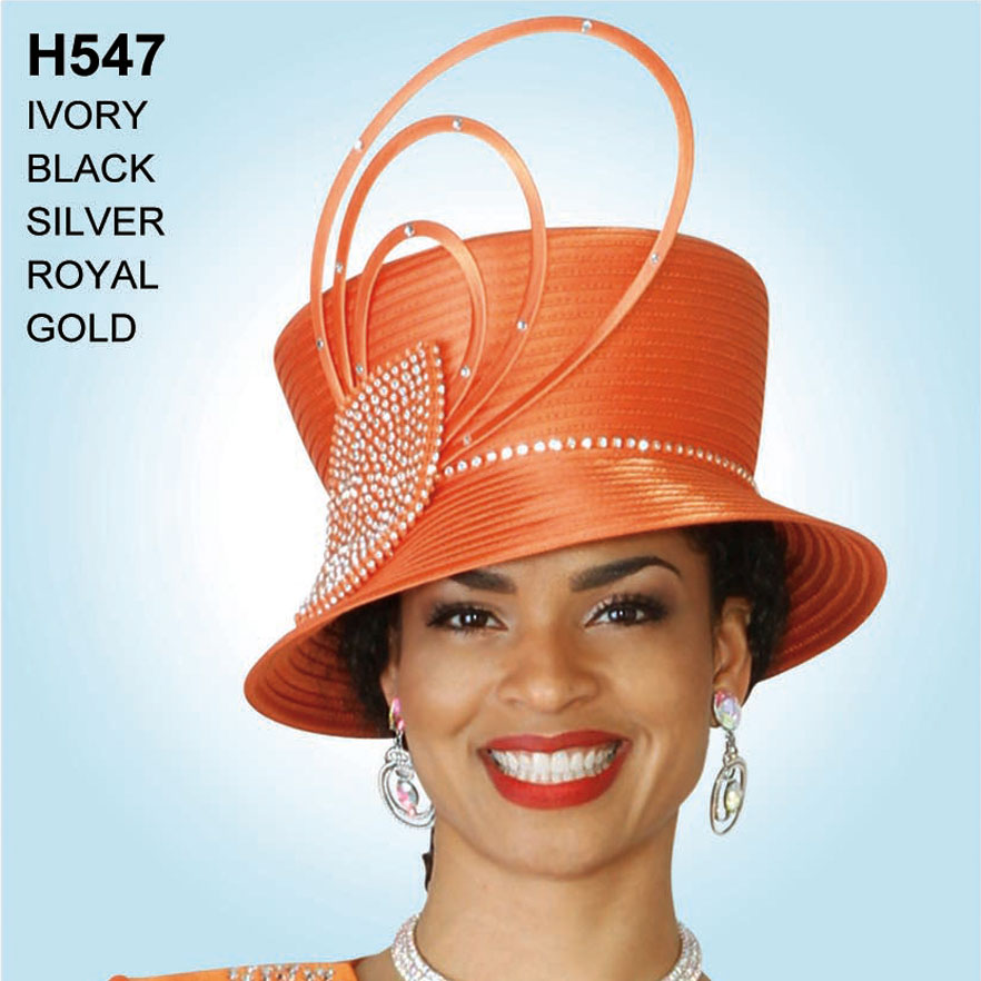 Lily And Taylor H547-OR Church Hat
