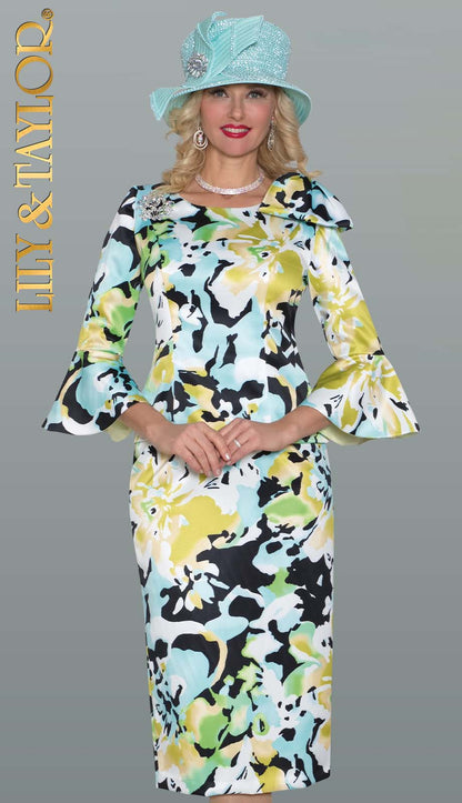 Lily and Taylor H160-GRN Church Hat