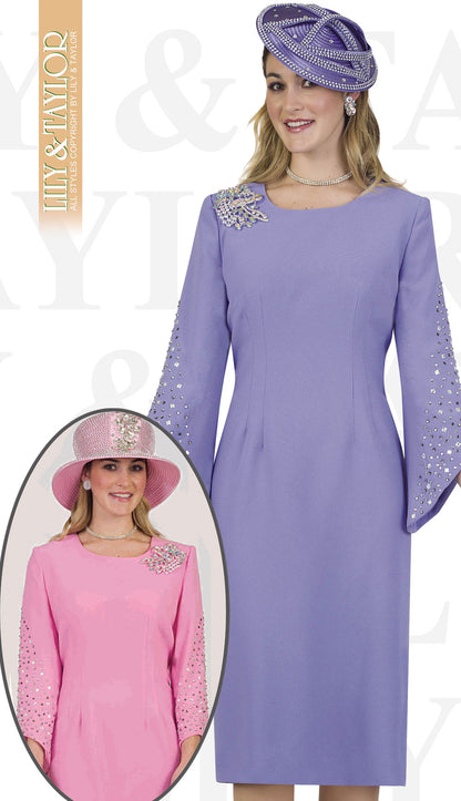 Lily And Taylor 4385-LAV Church Hat