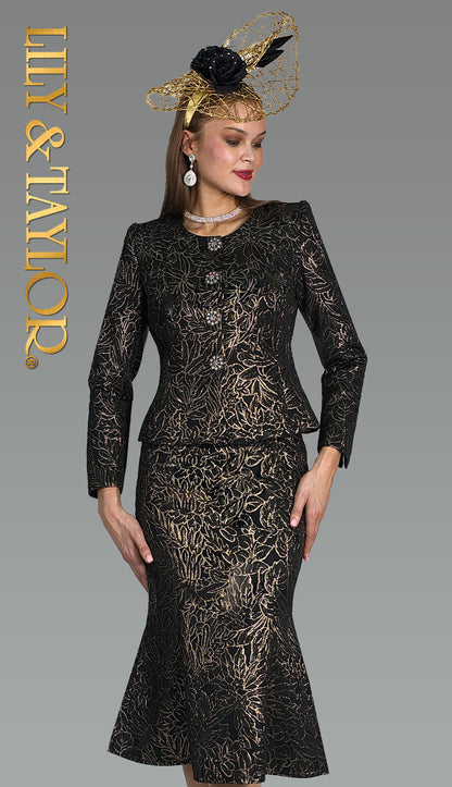 Lily And Taylor 5109-BWG Church Suit
