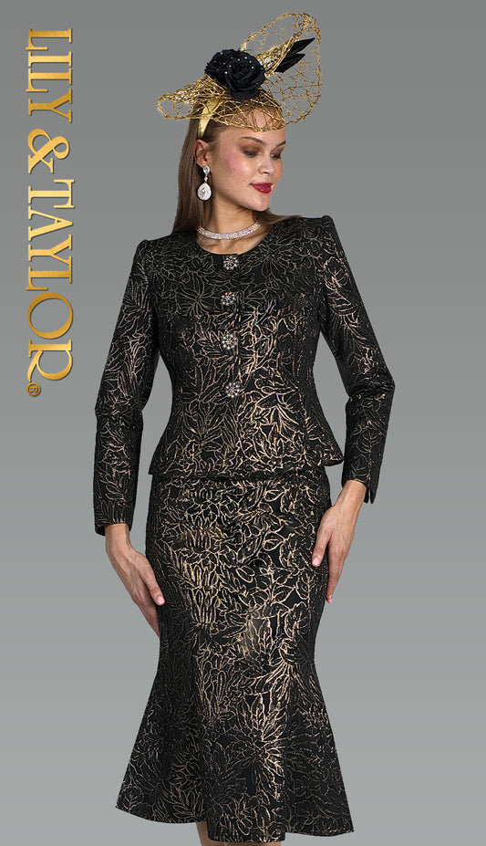 Lily And Taylor 5109-BWG Church Suit