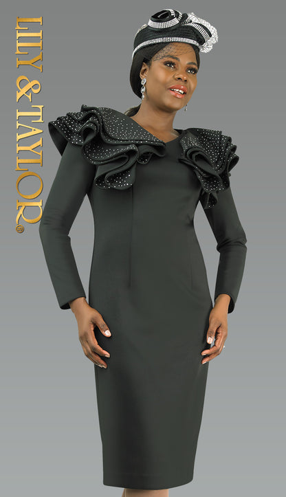 Lily And Taylor 4900-BLK-H Church Hat