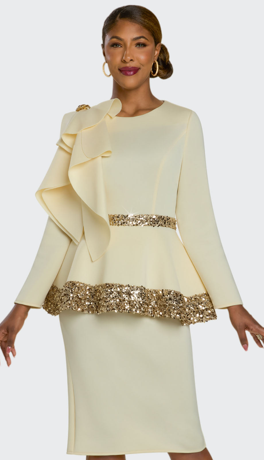 Donna Vinci 12231-BTR-QS Church Suit