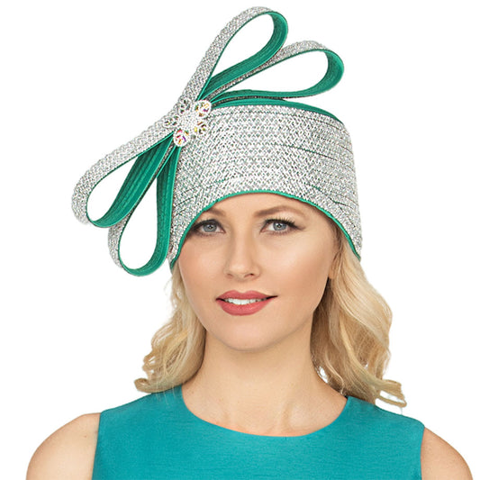 Giovanna HR1081-EMR Church Hat