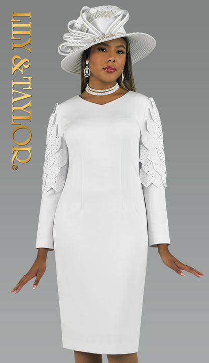 Lily And Taylor 4901-WHT Church Hat