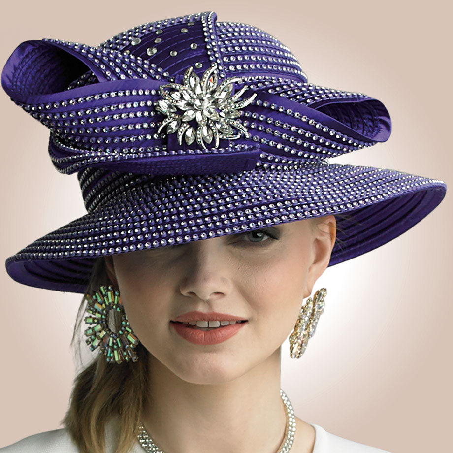 Lily And Taylor H310-PUR Church Hat