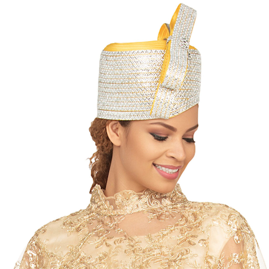 Giovanna HR1081-GLD Church Hat