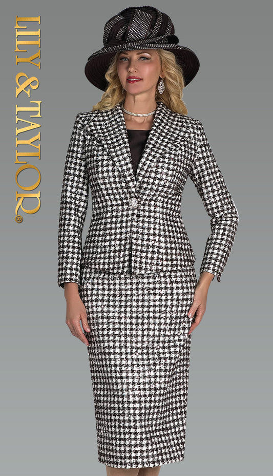 Lily And Taylor 5209-BRN Church Suit