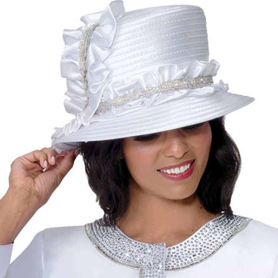 GMI 401032-WHT-H-IH Church Hat
