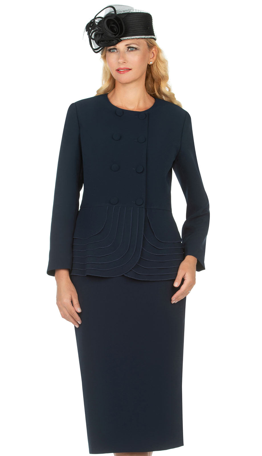 Mia By Giovanna 0902-NVY Church Suit