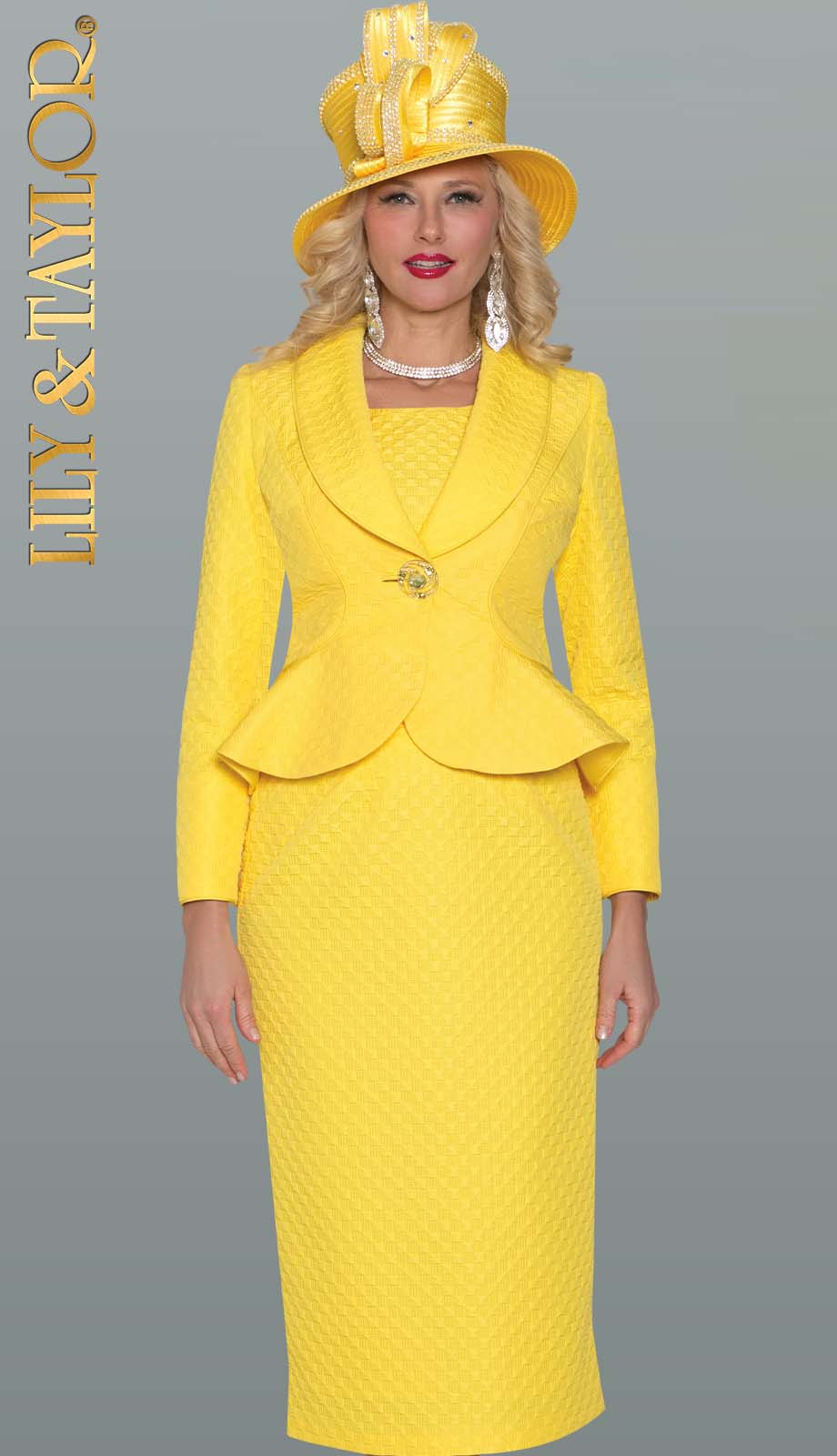 Lily And Taylor 5133-YLW Church Suit