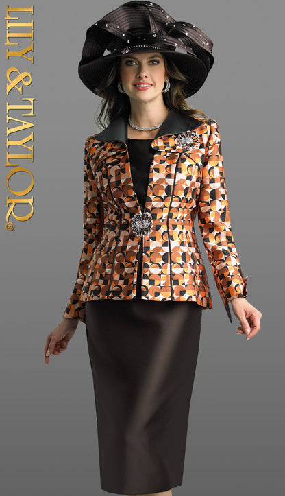 Lily And Taylor 4814-BRM-H Church Hat
