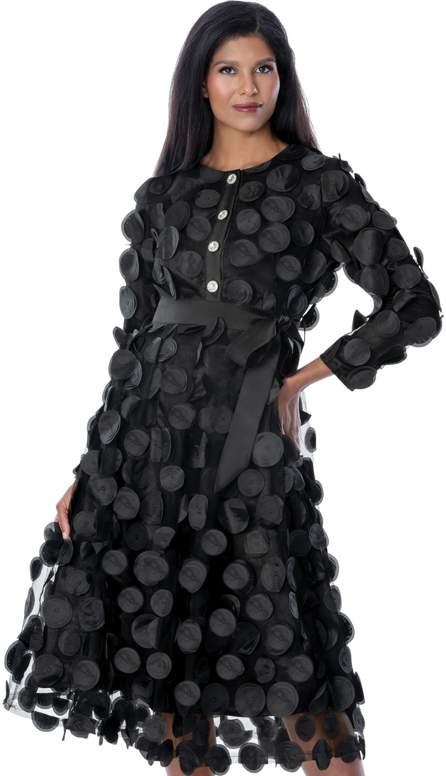Nubiano 100361-BLK-IH Church Dress