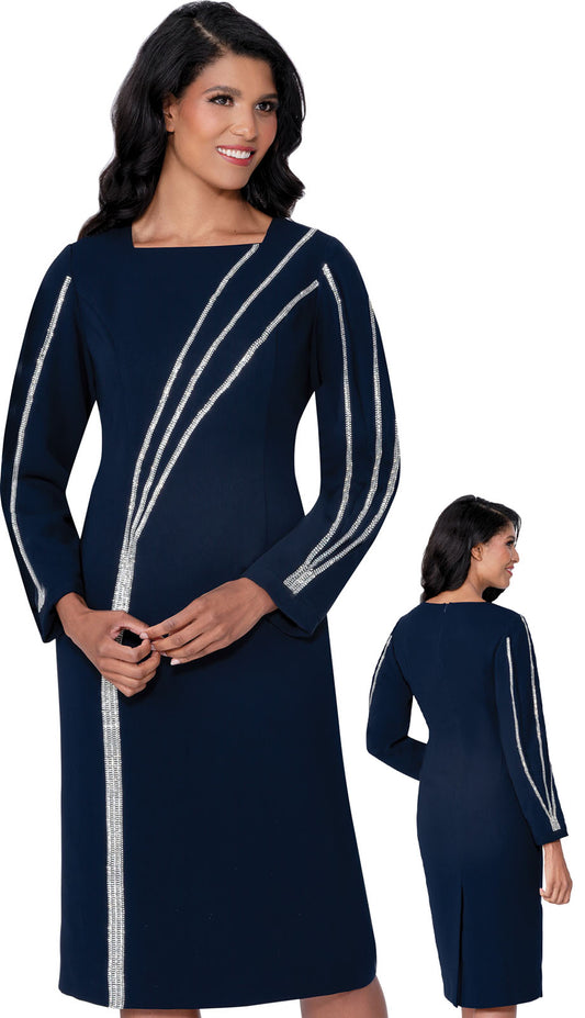 Nubiano 100421-NVY-IH Church Dress