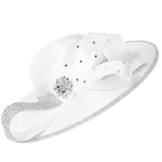 Giovanna HR1090-WHT-QS Church Hat