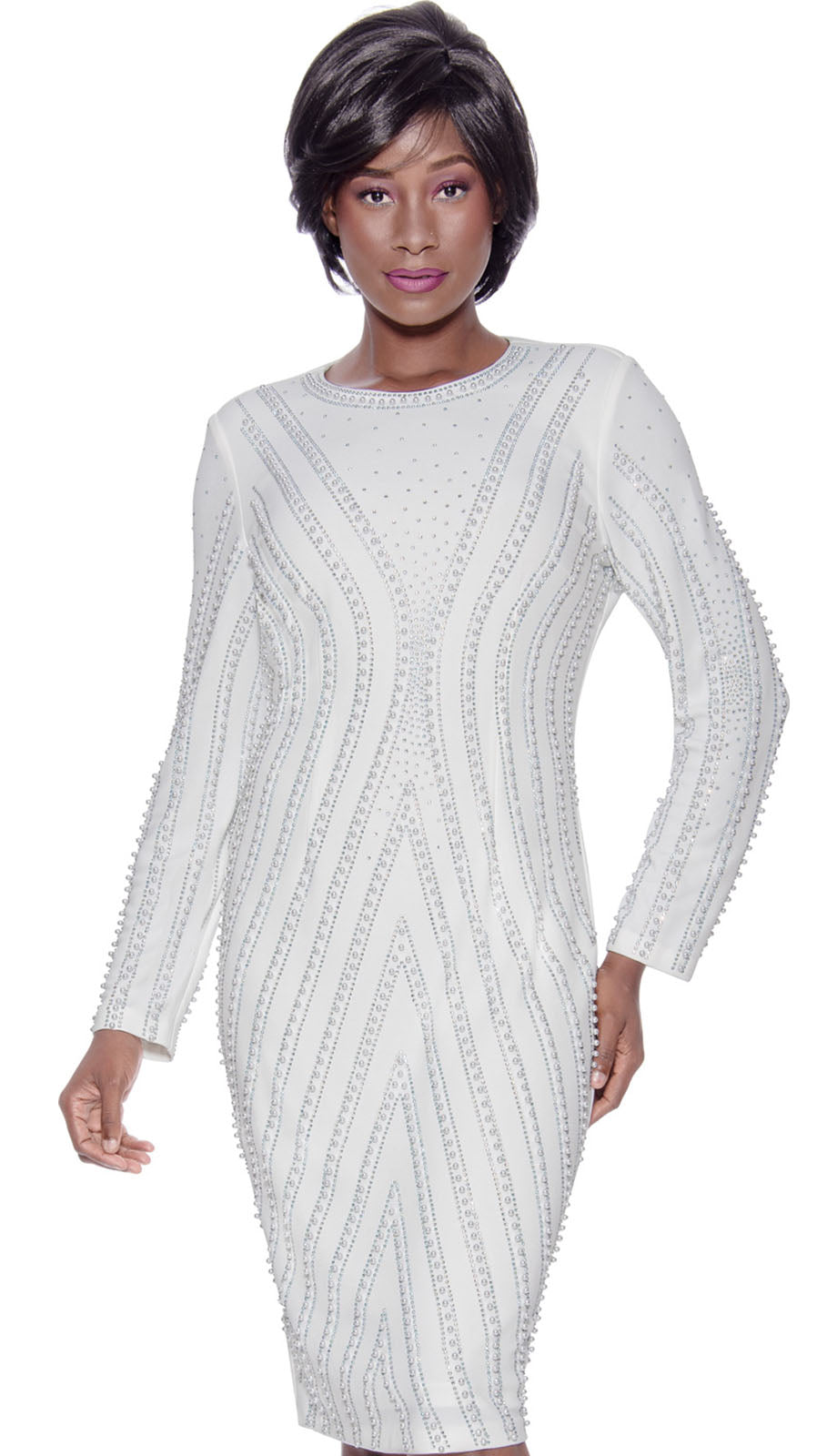 Terramina 7143-WHT Church Dress