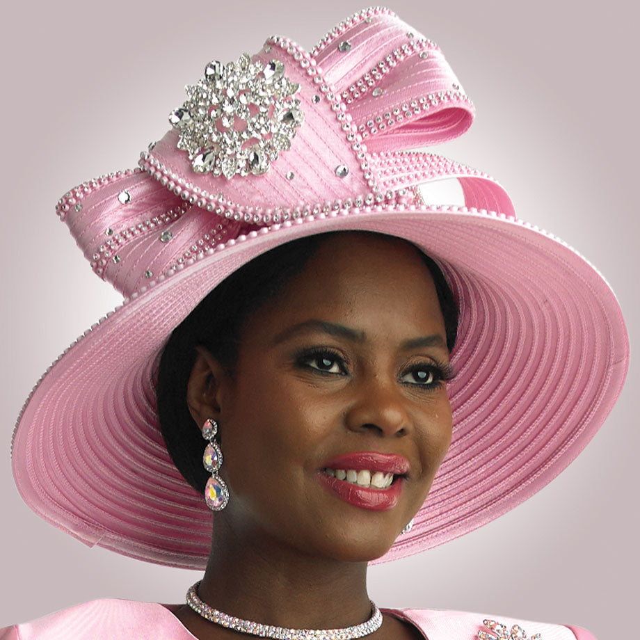 Lily And Taylor H383-PNK Church Hat