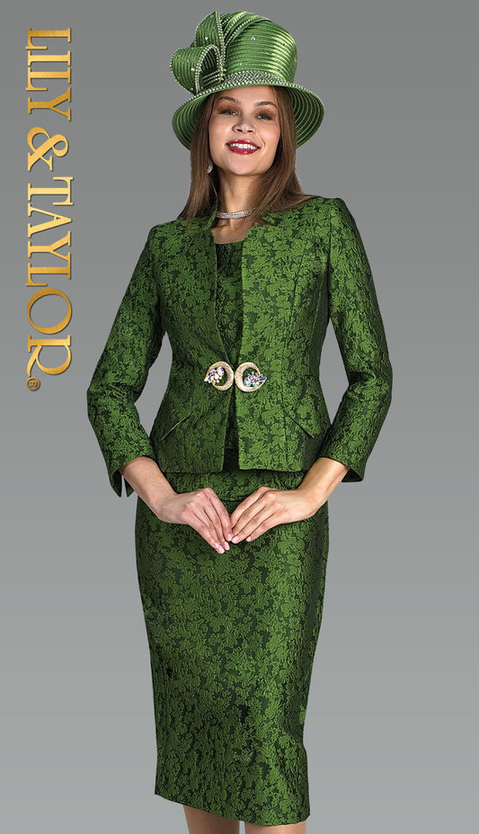 Lily And Taylor 5220-GRN Church Suit
