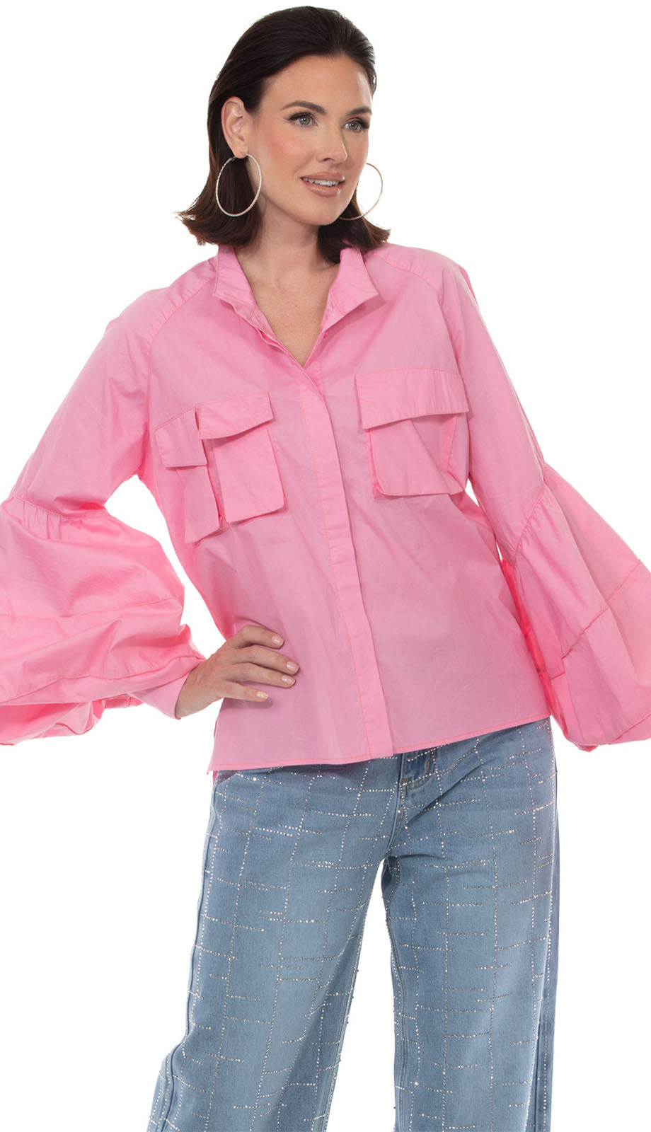 Love The Queen 17672-PNK Top