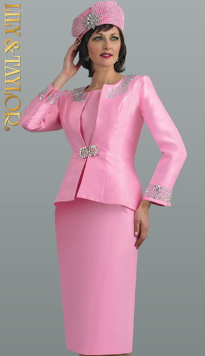 Lily And Taylor 3800-PNK Church Hat