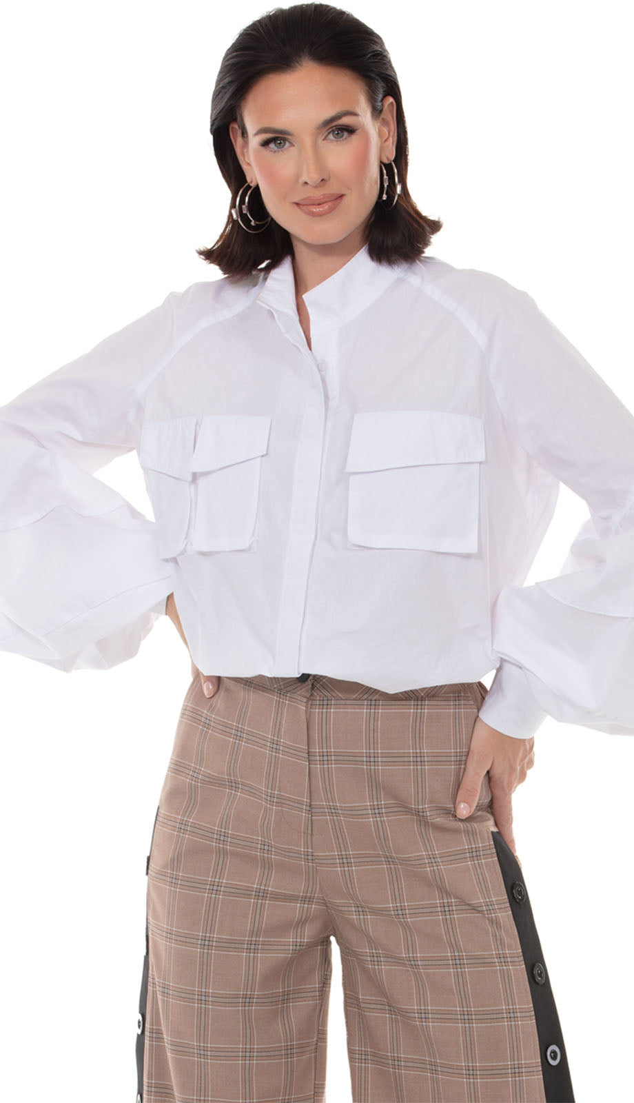 Love The Queen 17672-WHT Top