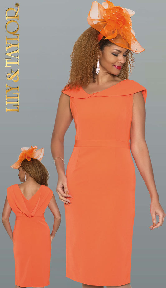 Lily and Taylor 4978-ORG-H Church Hat