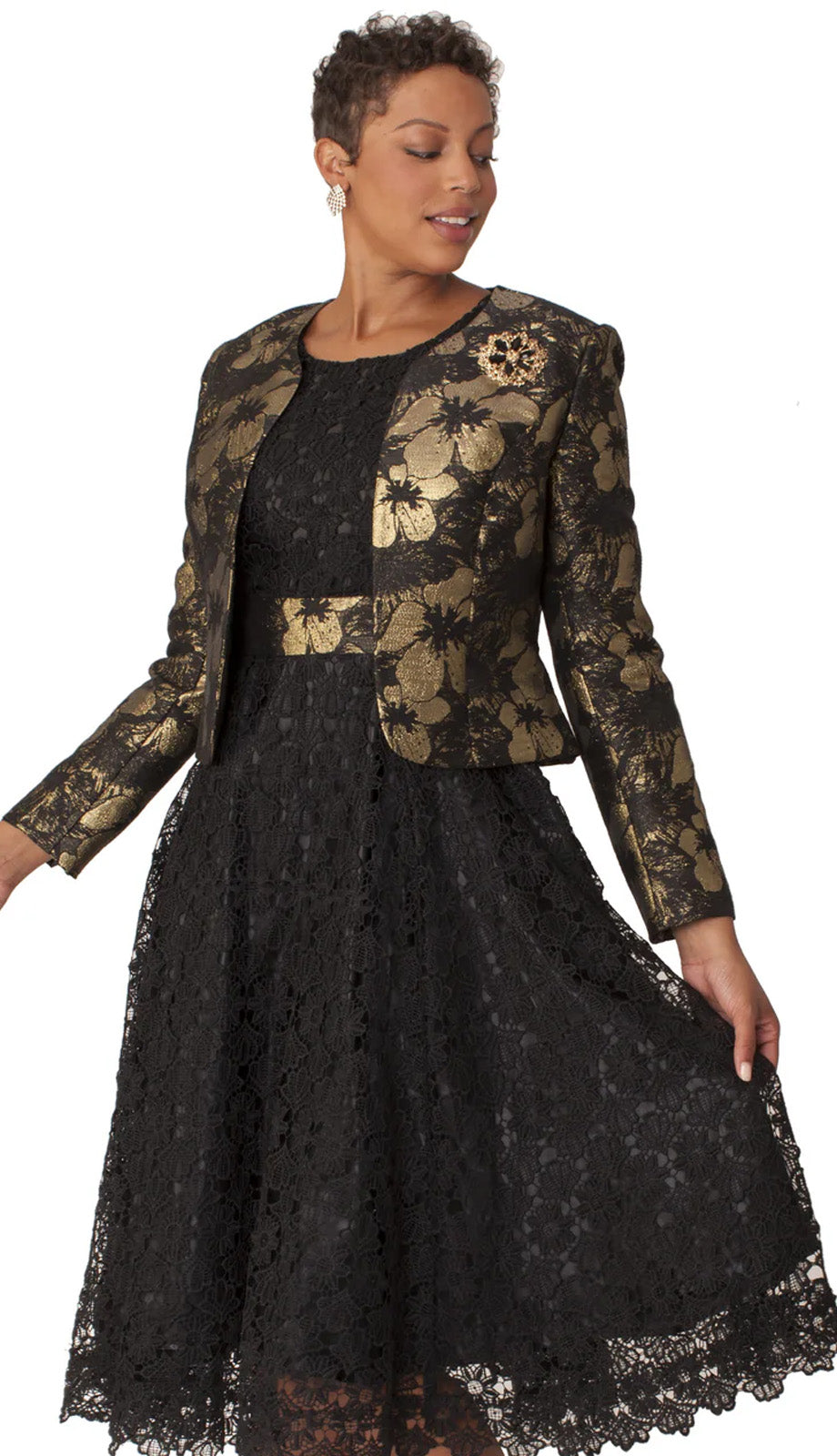 Tally Taylor 4847-BLK-QS Church Suit