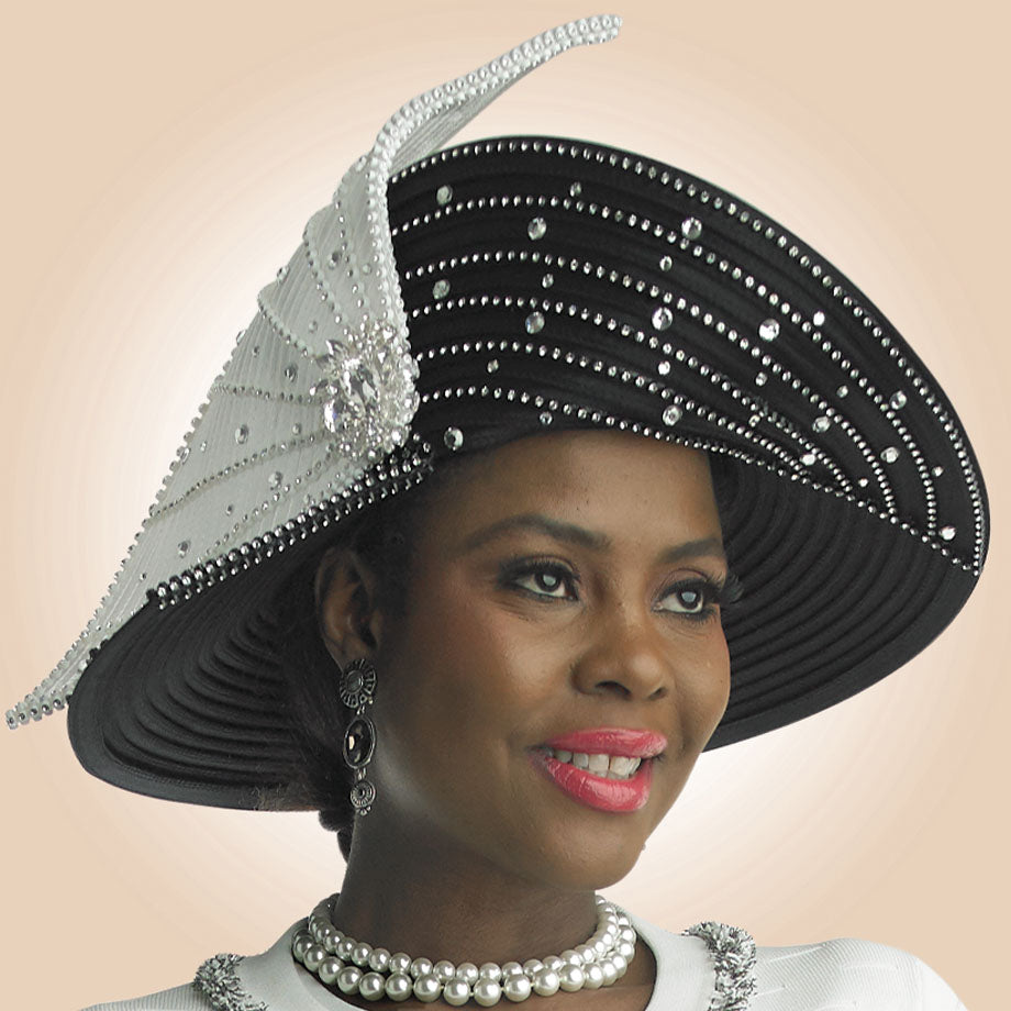 Lily And Taylor H391-BWI Church Hat