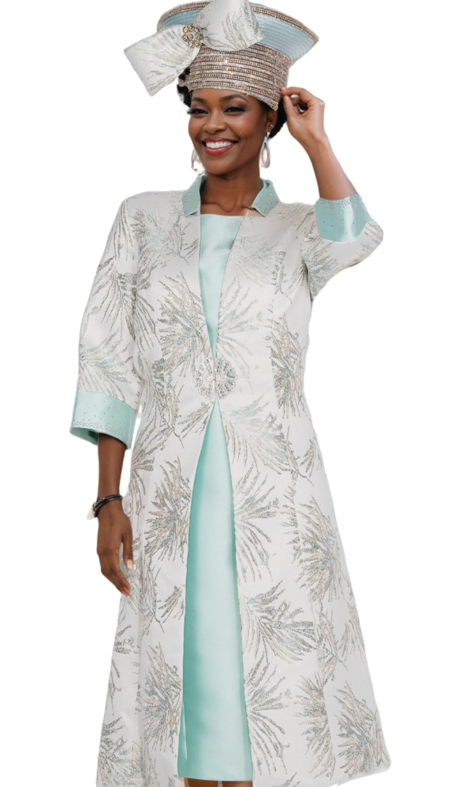 Champagne Italy 5933-GRN Church Dress