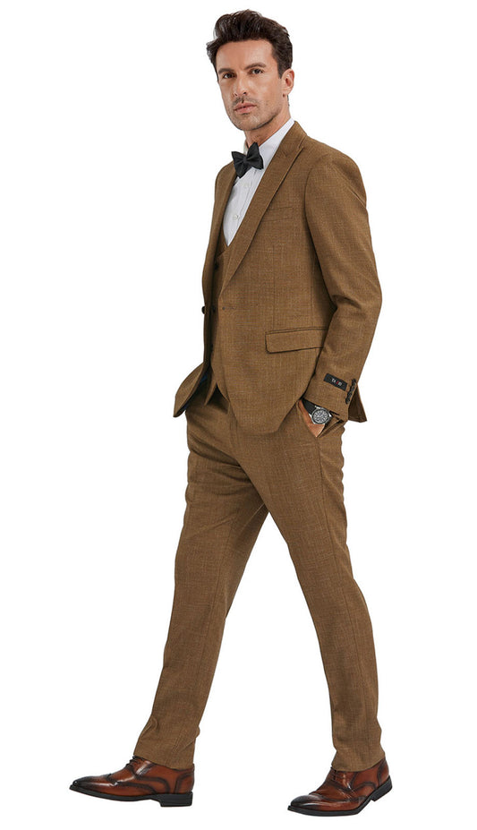Tazzio M349SK-WHEAT Church Suit