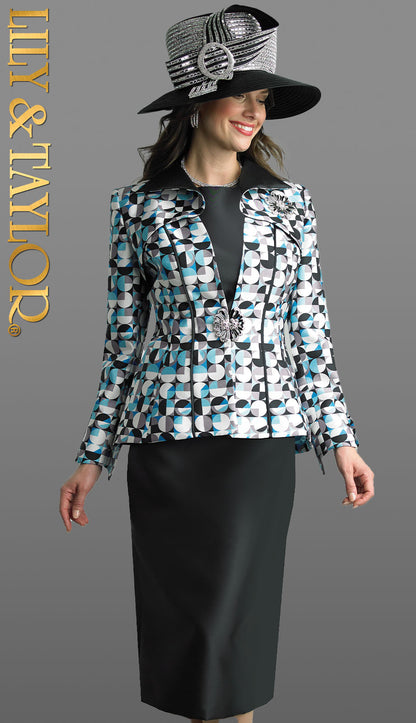 Lily And Taylor 4814-BLM-H Church Hat