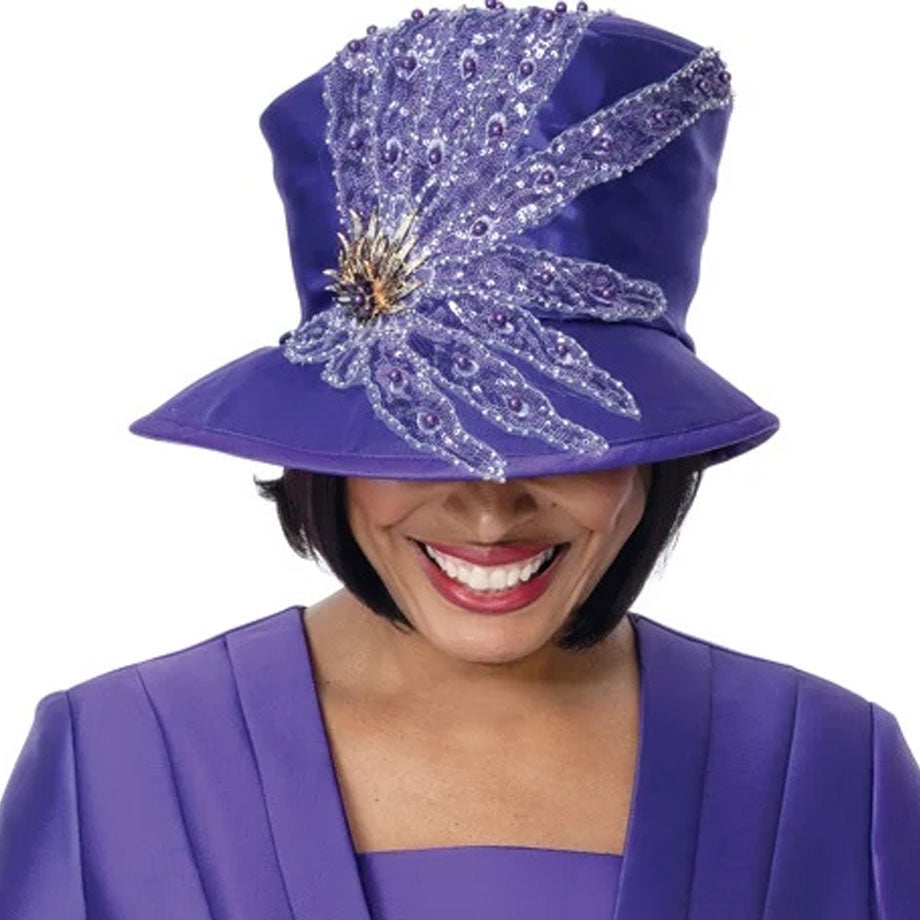 GMI 401942-PUR-H-QS Church Hat