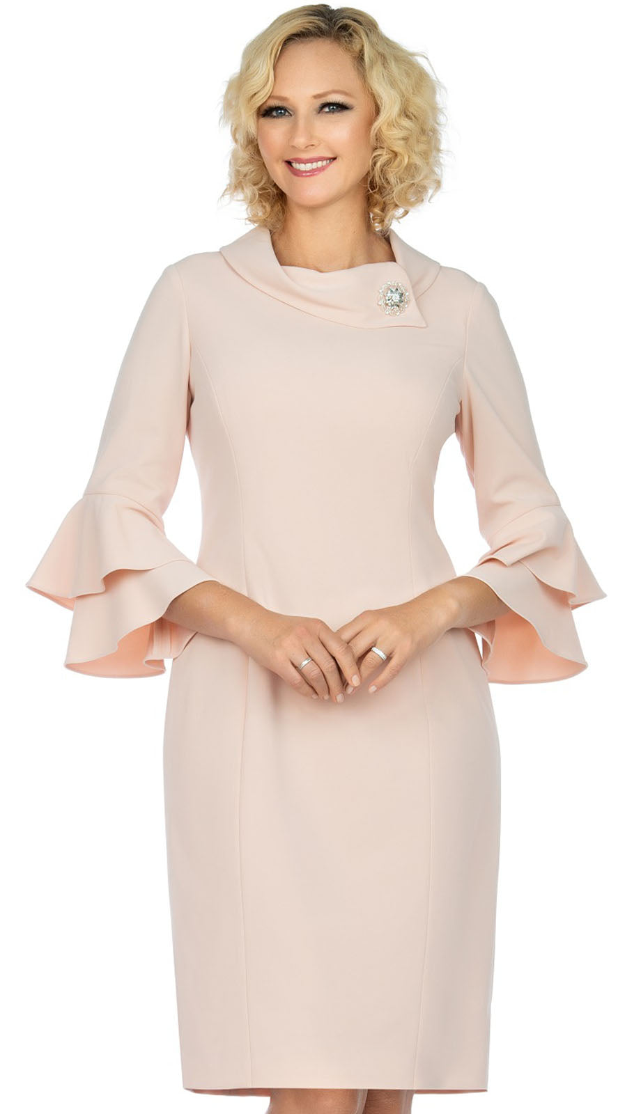 Giovanna D1518-PNK-CO Church Dress