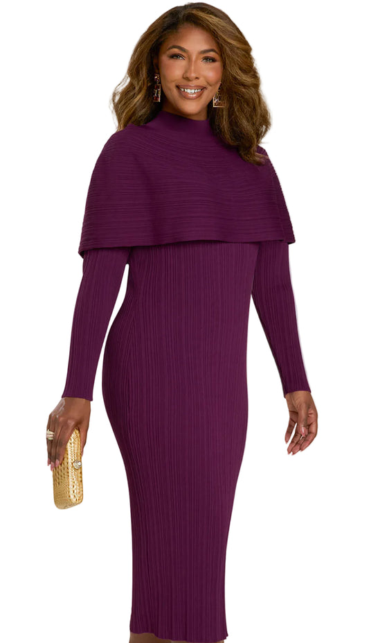 Donna Vinci 13444-PLM-IH Church Dress