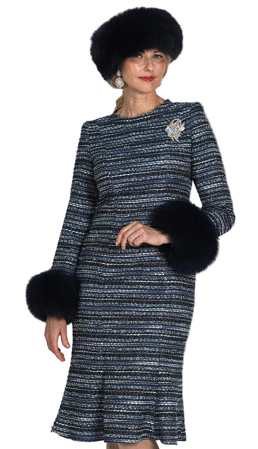 Lily And Taylor 5086-NVY Church Dress