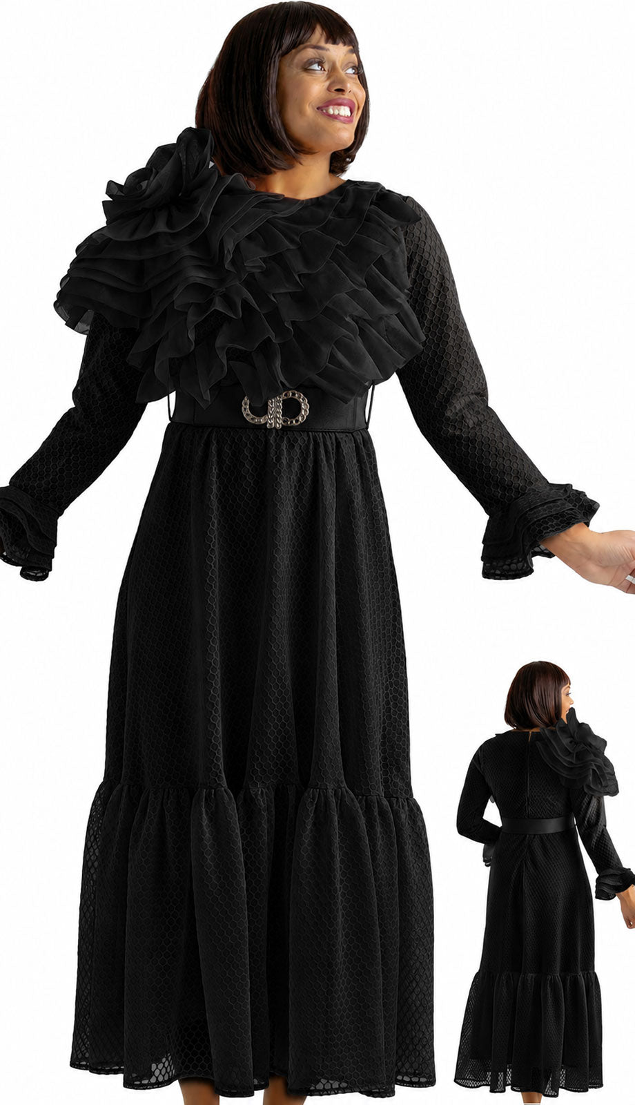 Sharz SBL8151-BLK-QS Church Dress – Church Dresses