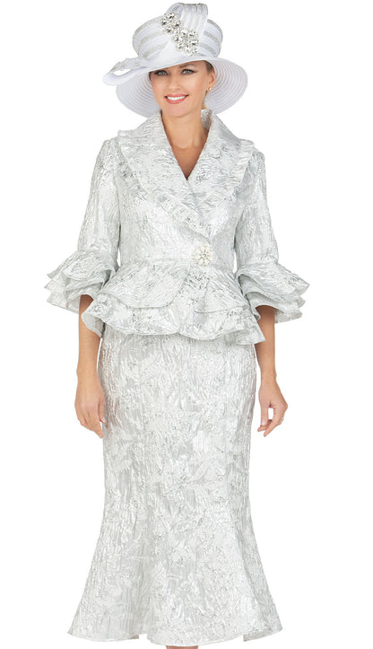 Giovanna 1165-SLV-H Church Hat