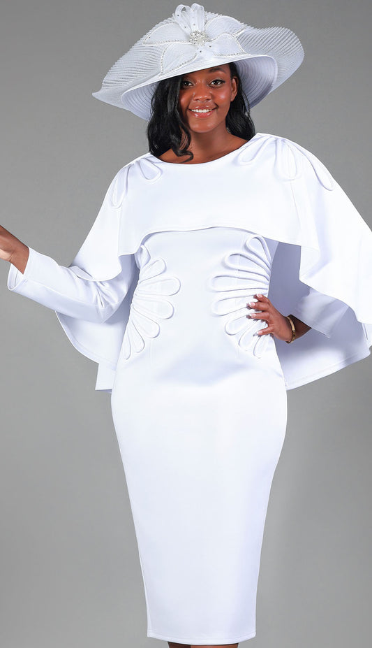 Giovanna D1590-WHT-CO Church Dress