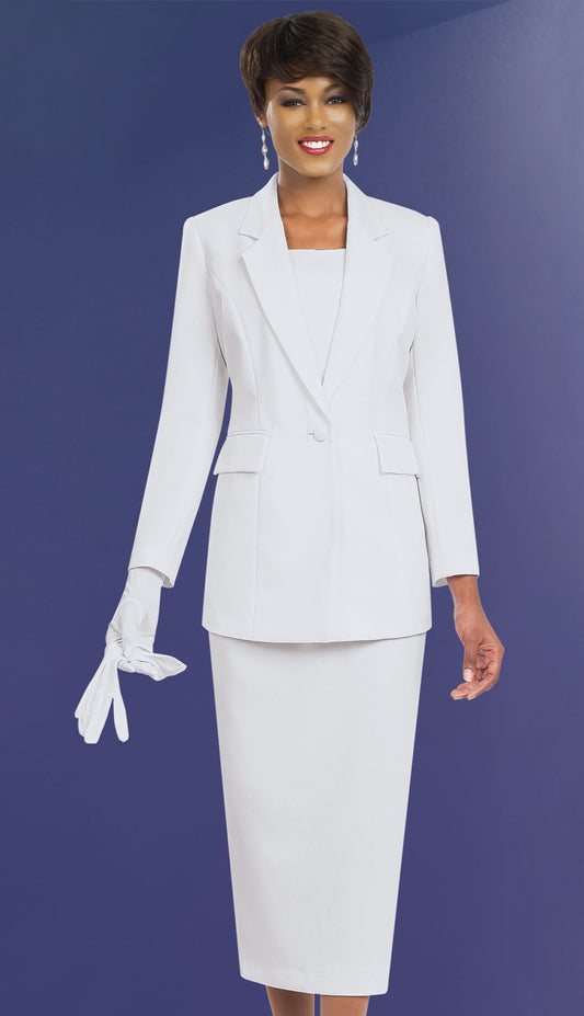 Ben Marc 2295-WHT Church Suit