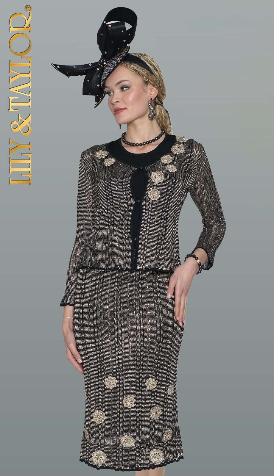 Lily And Taylor 901-BLK Church Suit